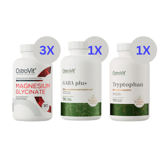 3-Month Better Sleep Pack (Magnesium, GABA, Tryptophan)