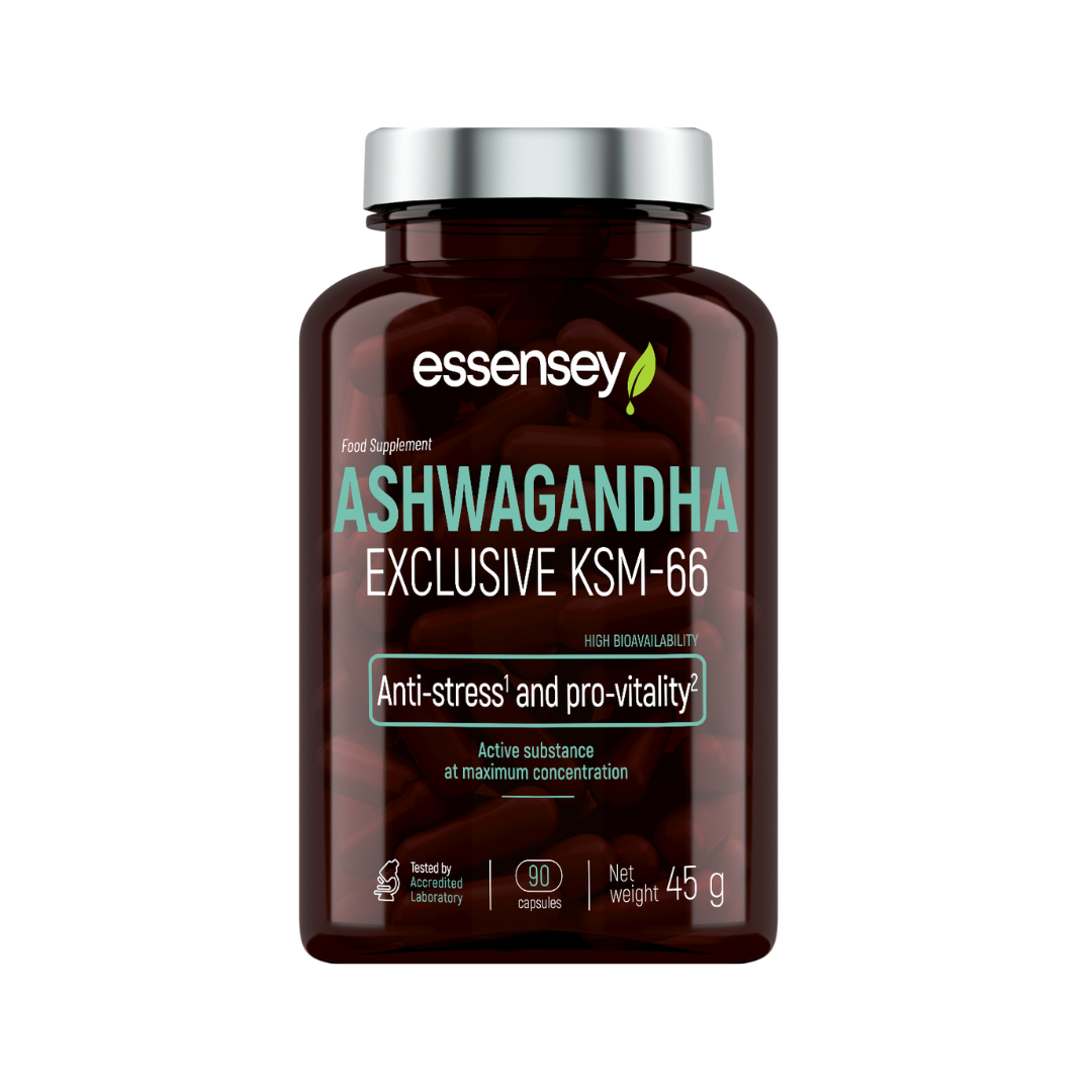Essensey Ašvaganda KSM-66 / Ashwagandha KSM-66 (90 kapsulas)