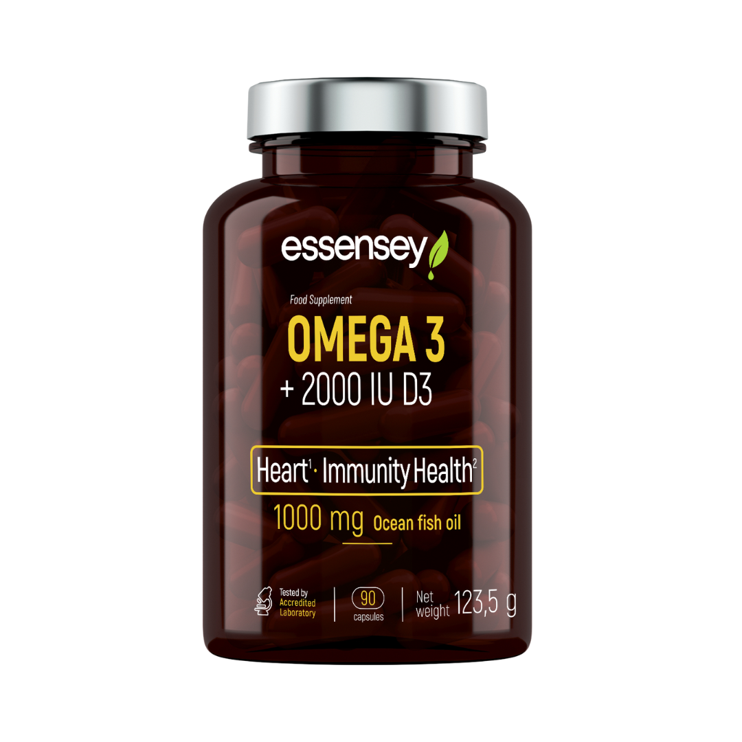 Essensey Omega 3 + D3 2000 IU (90 kapsulas)