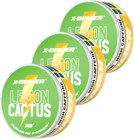 LEMON CACTUS ENERGY POUCHES (3 PACKS / 60 POUCHES)