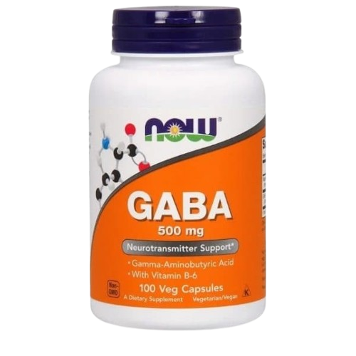 Now Foods GABA 500mg 100 Capsules