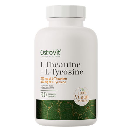 OstroVit Theanine Tyrosine / Teanīns un Tirozīns – 90  kapsulas