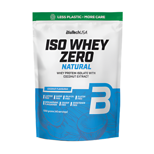 Iso Whey Zero Natural ir augstākās kvalitātes sūkalu olbaltumvielu izolāta dzēriena pulveris, kas nesatur krāsvielas un saldinātājus