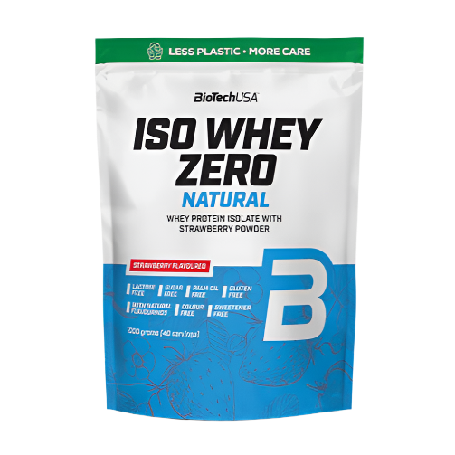 Iso Whey Zero Natural ir augstākās kvalitātes sūkalu olbaltumvielu izolāta dzēriena pulveris, kas nesatur krāsvielas un saldinātājus